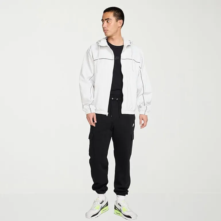 Nike Fleece Mens Cuffed Mid Rise Regular Fit Active Cargo Pant