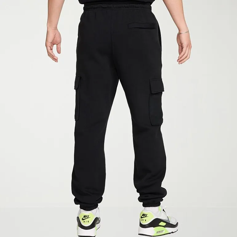 Nike Fleece Mens Cuffed Mid Rise Regular Fit Active Cargo Pant