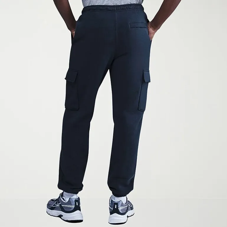Nike Fleece Mens Cuffed Mid Rise Regular Fit Active Cargo Pant