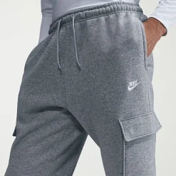 Nike Fleece Mens Cuffed Mid Rise Regular Fit Active Cargo Pant
