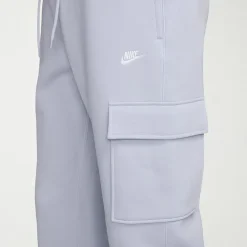 Nike Fleece Mens Cuffed Mid Rise Regular Fit Active Cargo Pant