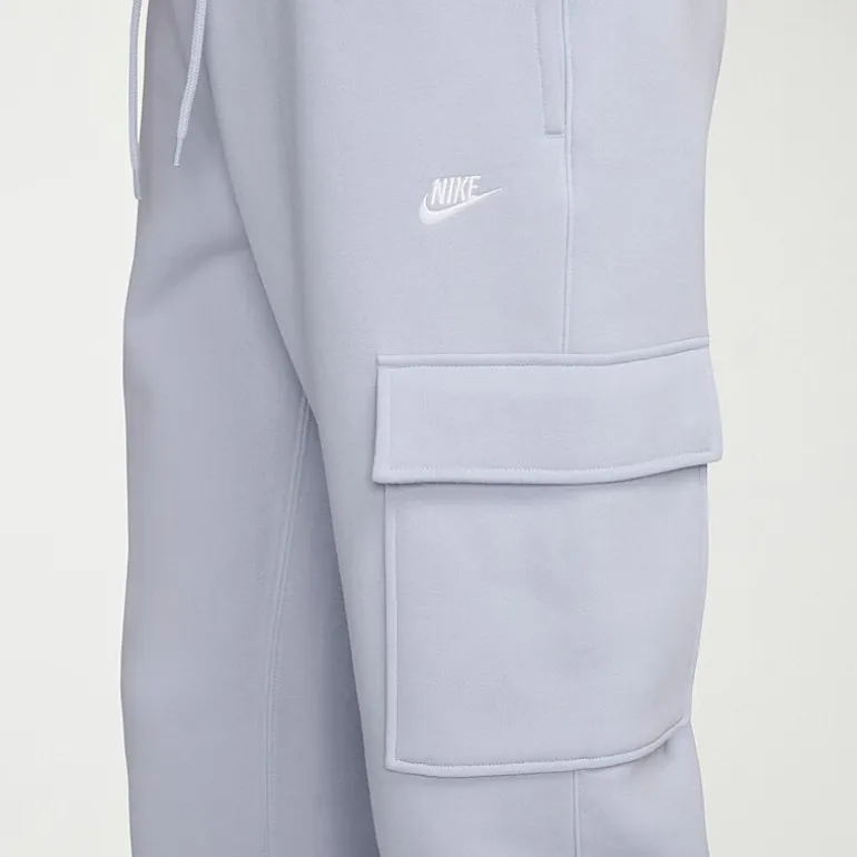Nike Fleece Mens Cuffed Mid Rise Regular Fit Active Cargo Pant