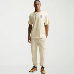 Nike Fleece Mens Cuffed Mid Rise Regular Fit Active Cargo Pant