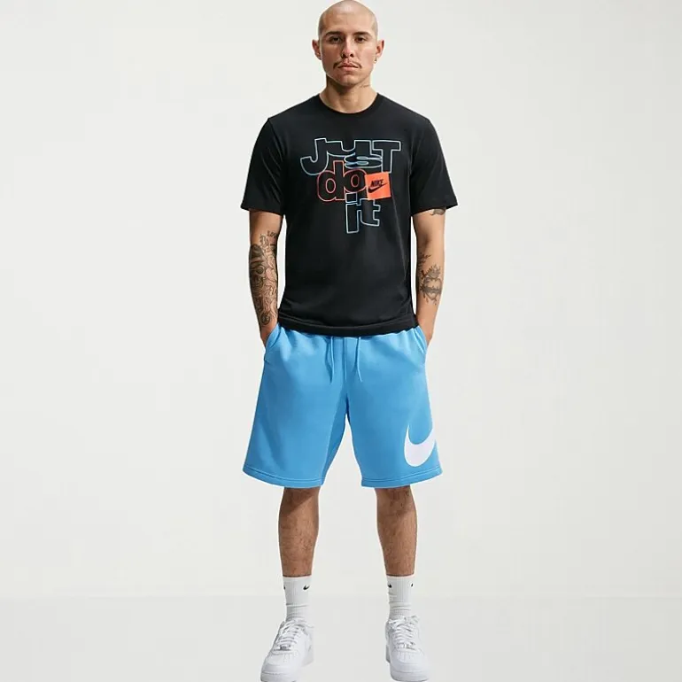 Nike Fleece Mens Mid Rise 11" Basketball Short