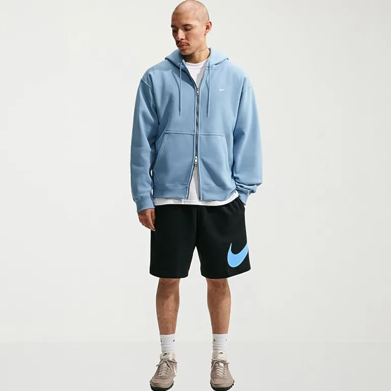 Nike Fleece Mens Mid Rise 11" Basketball Short