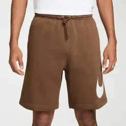 Nike Fleece Mens 11" Mid Rise Big and Tall Workout Shorts