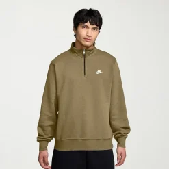 Nike Fleece Mens Mock Neck Long Sleeve Sweatshirt