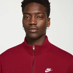Nike Fleece Mens Mock Neck Long Sleeve Sweatshirt
