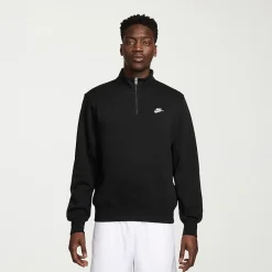 Nike Fleece Mens Mock Neck Long Sleeve Sweatshirt