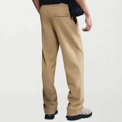 Nike Fleece Mens Straight Mid Rise Regular Fit Workout Pant