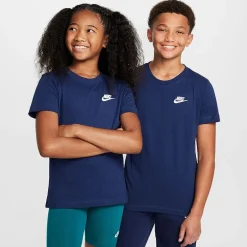 Nike Futura Big Kid Unisex Hooded Short Sleeve Active T-Shirt
