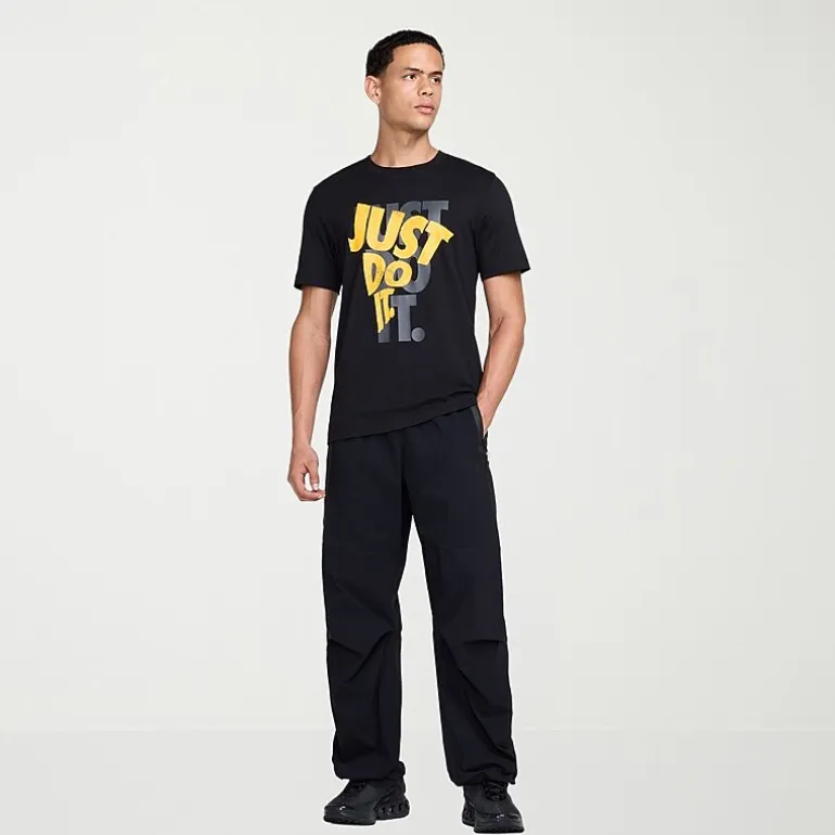 Nike Just Do It Mens Crew Neck Short Sleeve Regular Fit Big and Tall Graphic T-Shirt