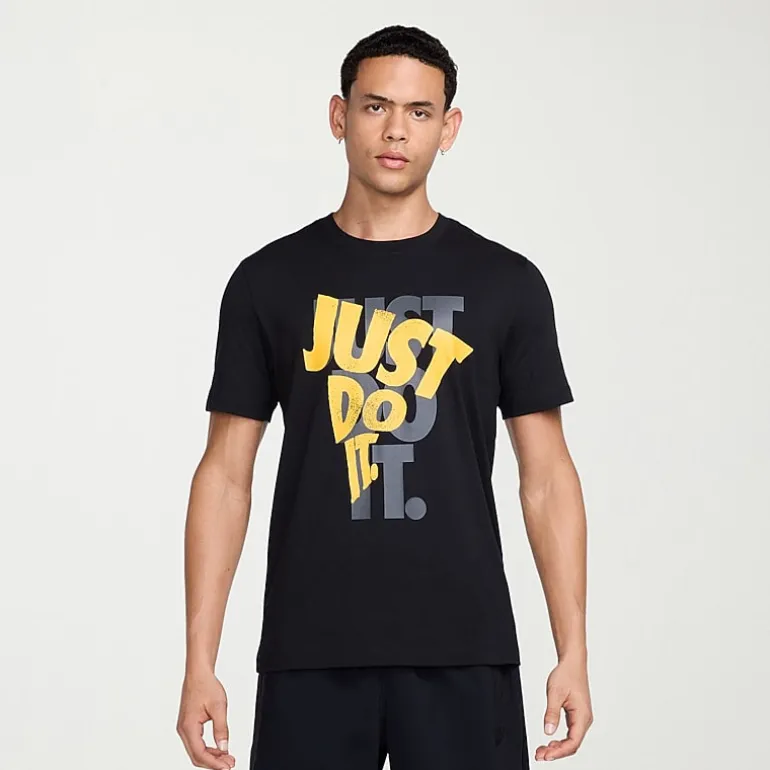Nike Just Do It Mens Crew Neck Short Sleeve Regular Fit Big and Tall Graphic T-Shirt