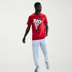 Nike Just Do It Mens Crew Neck Short Sleeve Regular Fit Big and Tall Graphic T-Shirt