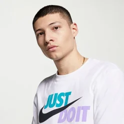 Nike Just Do It Mens Crew Neck Short Sleeve Classic Fit Big and Tall Graphic T-Shirt