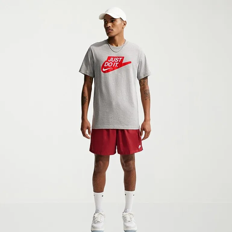 Nike Just Do It Mens Crew Neck Short Sleeve Classic Fit Big and Tall Graphic T-Shirt