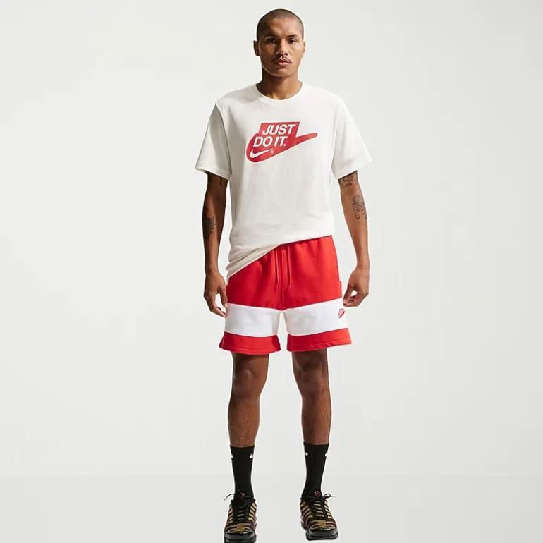 Nike Just Do It Mens Crew Neck Short Sleeve Classic Fit Big and Tall Graphic T-Shirt