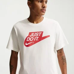 Nike Just Do It Mens Crew Neck Short Sleeve Classic Fit Big and Tall Graphic T-Shirt
