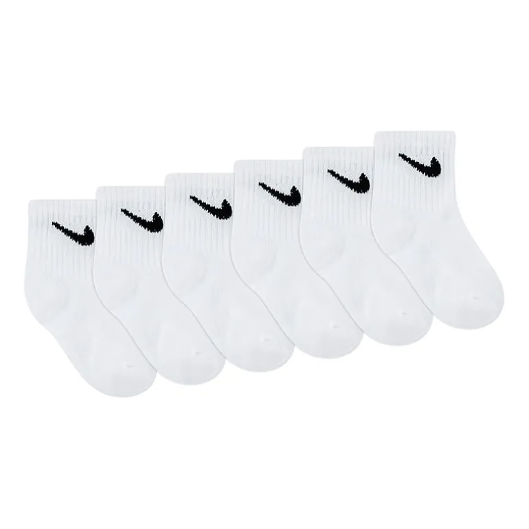 Nike Little & Big Kid Boys 6 Pair Quarter Ankle Socks