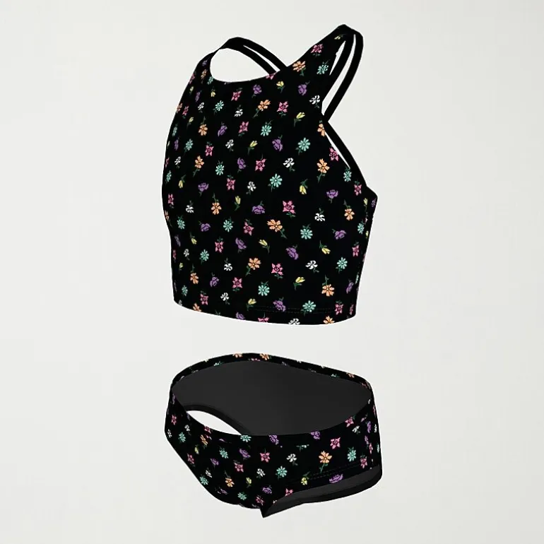 Nike Little & Big Kid Girls Floral 2-pc. Tankini Set