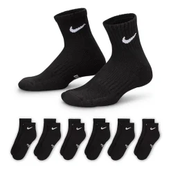 Nike Little & Big Kid Unisex 6 Pair Quarter Ankle Socks