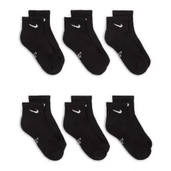 Nike Little & Big Kid Unisex 6 Pair Quarter Ankle Socks