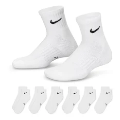 Nike Little & Big Kid Unisex 6 Pair Quarter Ankle Socks