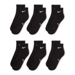 Nike Little & Big Kid Unisex 6 Pair Quarter Ankle Socks