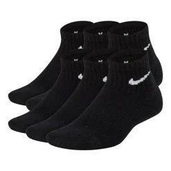 Nike Little & Big Kid Unisex 6 Pair Quarter Ankle Socks