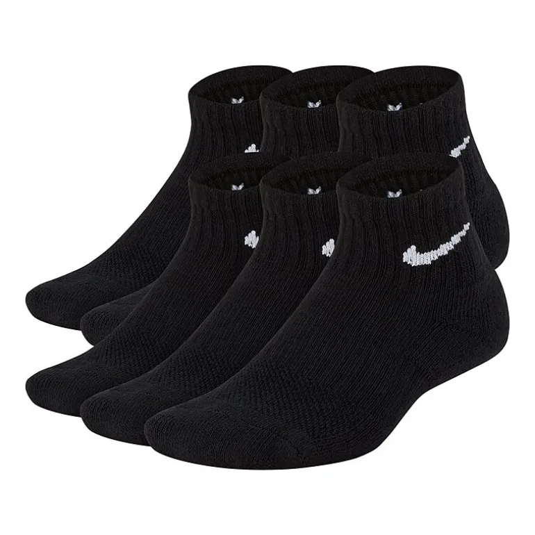 Nike Little & Big Kid Unisex 6 Pair Quarter Ankle Socks