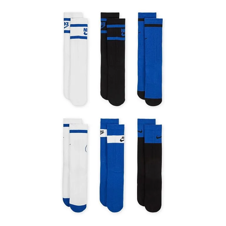 Nike Little & Big Kid Unisex 6 Pair Crew Socks