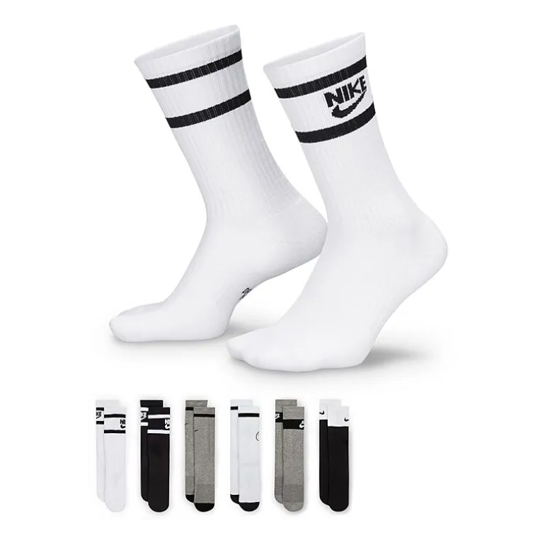Nike Little & Big Kid Unisex 6 Pair Crew Socks