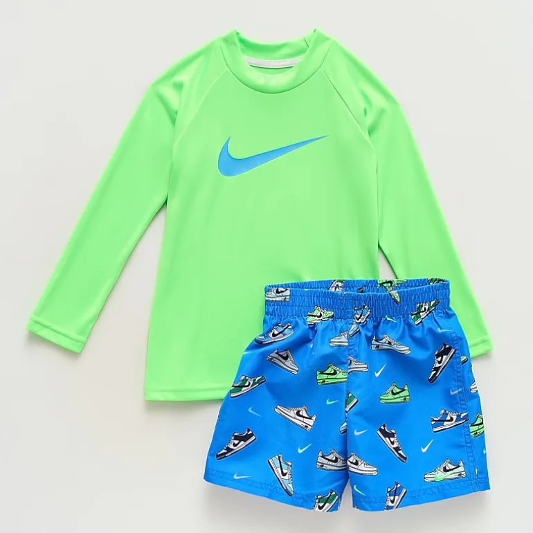 Nike Little Boys UV Protection 2-pc. Rash Guard Set