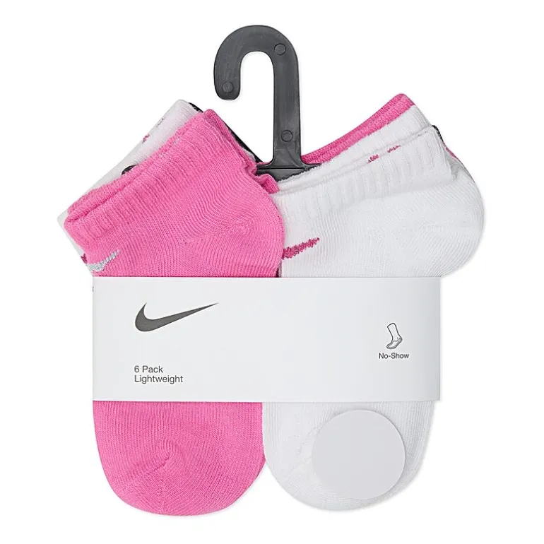 Nike Little Girls Multi-Pack 6 Pair Low Cut Socks