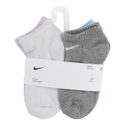 Nike Little Girls Multi-Pack 6 Pair Low Cut Socks