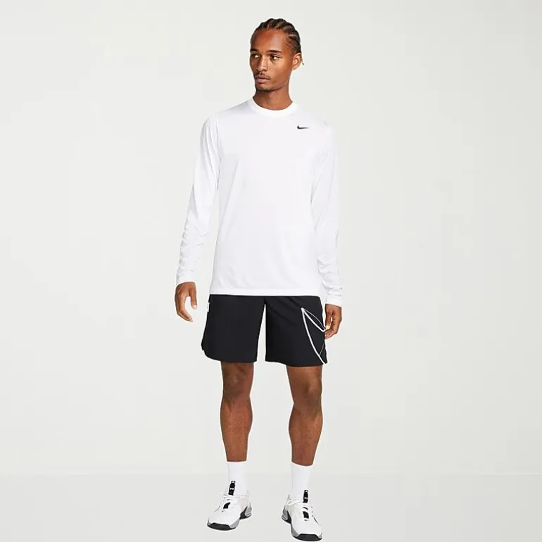 Nike Mens Crew Neck Long Sleeve Quick Dry Active T-Shirt
