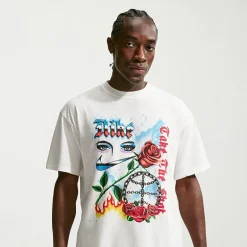Nike Mens Crew Neck Short Sleeve Regular Fit Graphic T-Shirt