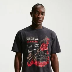 Nike Mens Crew Neck Short Sleeve Regular Fit Graphic T-Shirt