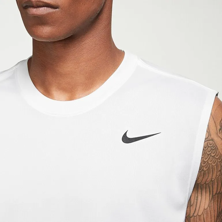Nike Mens Crew Neck Sleeveless Muscle T-Shirt
