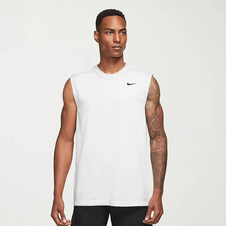 Nike Mens Crew Neck Sleeveless Muscle T-Shirt