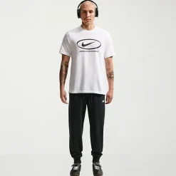 Nike Mens Cuffed Mid Rise Regular Fit Knit Jogger Pant