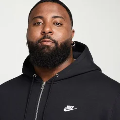 Nike Mens Long Sleeve Fleece Zipper Active Big and Tall Hoodie