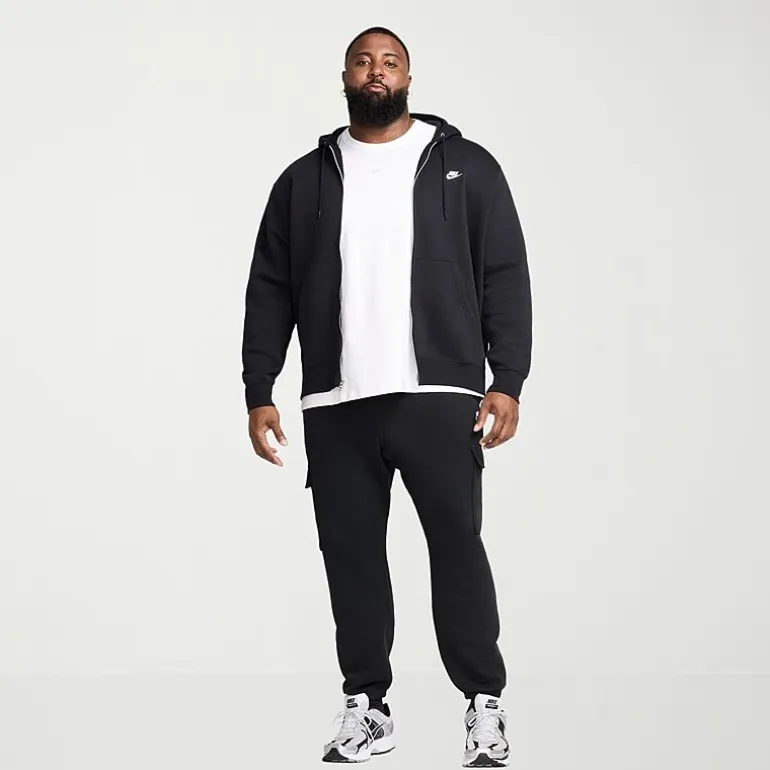 Nike Mens Long Sleeve Fleece Zipper Active Big and Tall Hoodie