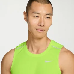 Nike Miler Uv Dri Fit Mens Crew Neck Sleeveless Active Tank Top