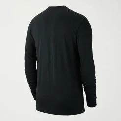 Nike Sportswear Club Mens Crew Neck Long Sleeve Quick Dry Embroidered Active T-Shirt