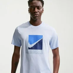Nike Swoosh Mens Crew Neck Short Sleeve Classic Fit Graphic T-Shirt