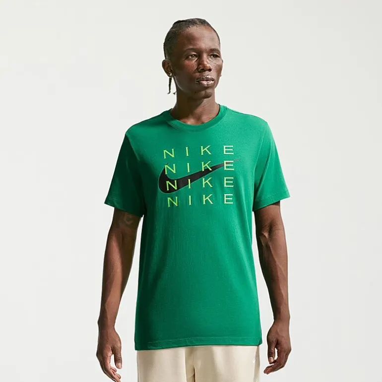 Nike Swoosh Mens Crew Neck Short Sleeve Classic Fit Graphic T-Shirt