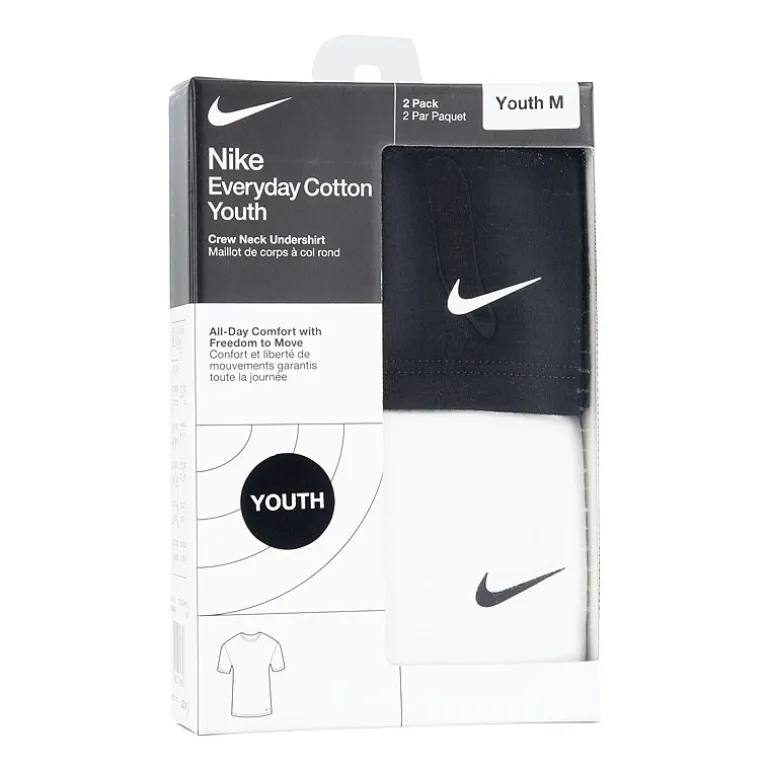 Nike Undershirts Boys 2 Pack Short Sleeve T-Shirt
