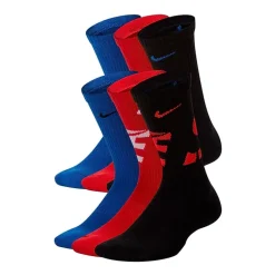Nike Unisex 6 Pair Crew Socks