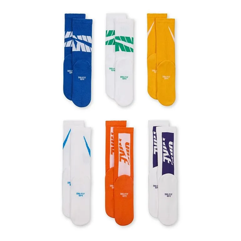 Nike Unisex 6 Pair Crew Socks